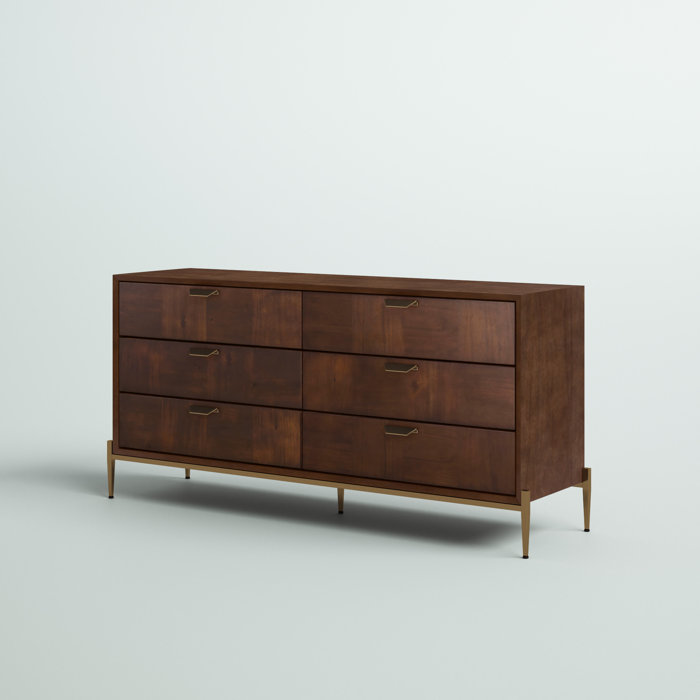 Mercury Row® Gerrity 6 Drawer Dresser & Reviews Wayfair